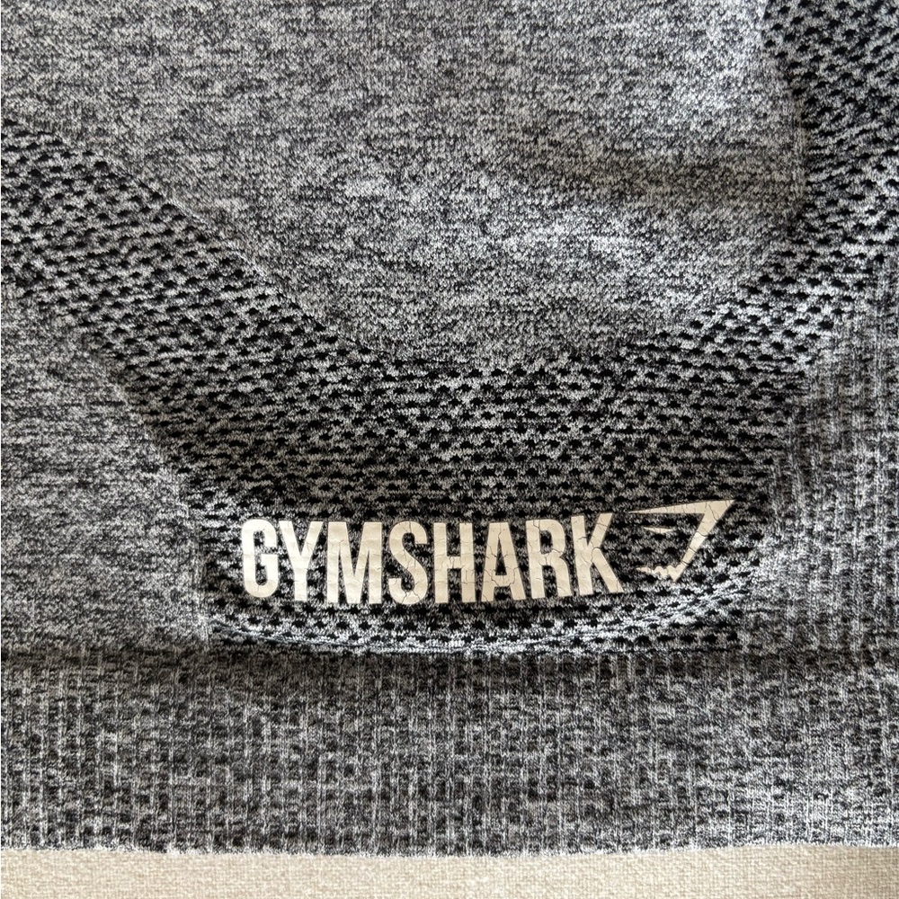 GYMSHARK Flex long sleeve crop top grey S small athletic - Picture 5 of 7